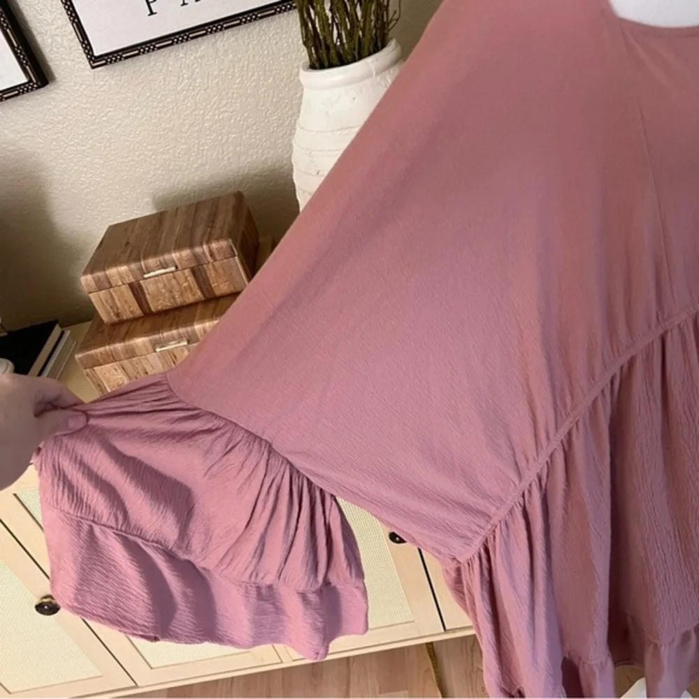 FREE PEOPLE BEACH‎ El Mar Flare Sleeve Mini Dress Size Medium